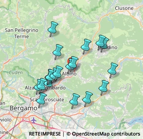 Mappa Via S. Alessandro, 24021 Albino BG, Italia (6.57789)