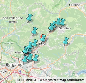 Mappa Via S. Alessandro, 24021 Albino BG, Italia (6.82444)