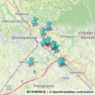 Mappa Via E. Fermi, 31044 Montebelluna TV, Italia (1.25636)