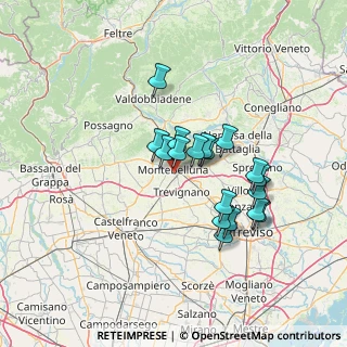 Mappa Via G. Marcon, 31044 Montebelluna TV, Italia (11.14611)