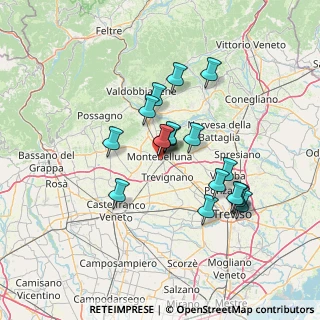 Mappa Via G. Marcon, 31044 Montebelluna TV, Italia (11.72389)