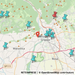 Mappa Quartiere Venticinque Aprile, 36061 Bassano del Grappa VI, Italia (5.78)