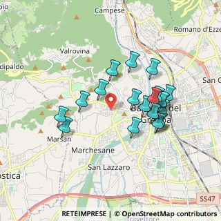 Mappa Quartiere Venticinque Aprile, 36061 Bassano del Grappa VI, Italia (1.6285)