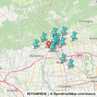 Mappa Quartiere Venticinque Aprile, 36061 Bassano del Grappa VI, Italia (4.80917)