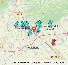 Mappa Via Cal Trevisana, 31044 Montebelluna TV, Italia (2.49273)