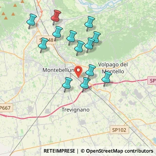 Mappa Via Cal Trevisana, 31044 Montebelluna TV, Italia (3.78385)