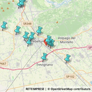 Mappa Via Cal Trevisana, 31044 Montebelluna TV, Italia (4.51571)