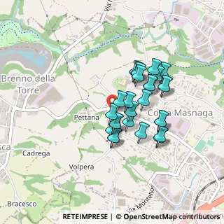 Mappa Via Gaetano Donizetti, 23845 Costa Masnaga LC, Italia (0.34286)