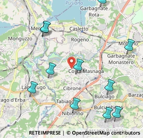 Mappa Via Gaetano Donizetti, 23845 Costa Masnaga LC, Italia (2.52273)