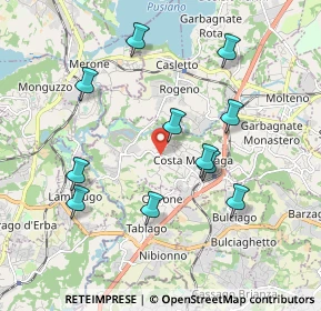 Mappa Via Gaetano Donizetti, 23845 Costa Masnaga LC, Italia (1.87273)