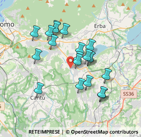 Mappa Via del Dosso, 22040 Alzate Brianza CO, Italia (3.113)