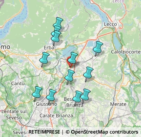 Mappa Piazza Cristoforo Colombo, 23845 Costa Masnaga LC, Italia (6.5575)