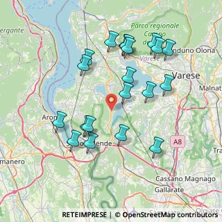 Mappa Via Labiena, 21020 Comabbio VA, Italia (7.6705)
