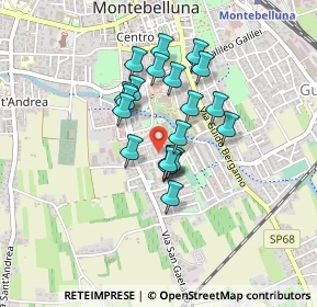 Mappa Via B. Marcello, 31044 Montebelluna TV, Italia (0.3175)