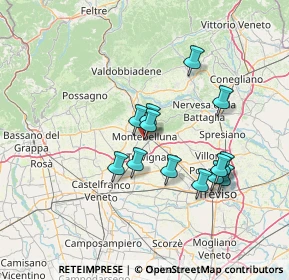 Mappa Via B. Marcello, 31044 Montebelluna TV, Italia (12.17385)