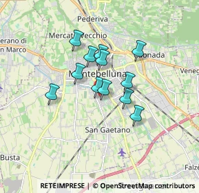 Mappa Via B. Marcello, 31044 Montebelluna TV, Italia (1.20917)
