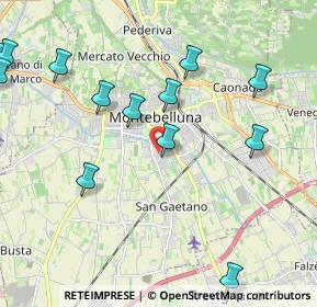 Mappa Via B. Marcello, 31044 Montebelluna TV, Italia (2.51846)