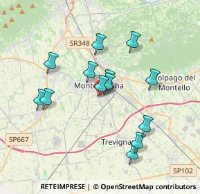 Mappa Via B. Marcello, 31044 Montebelluna TV, Italia (3.28769)