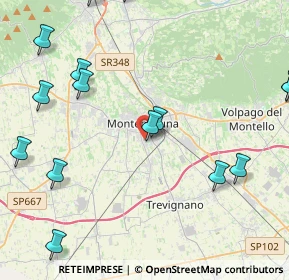 Mappa Via B. Marcello, 31044 Montebelluna TV, Italia (5.73375)