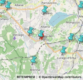 Mappa Via S. Ambrogio, 22040 Alzate Brianza CO, Italia (3.1675)