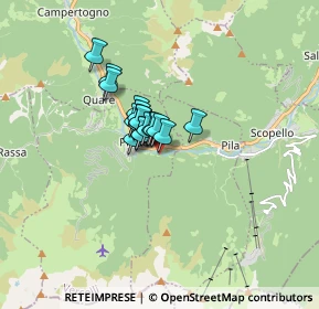 Mappa Via Borgonuovo, 13020 Piode VC, Italia (0.83333)