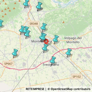 Mappa Via delle Ginestre, 31044 Montebelluna TV, Italia (4.99059)
