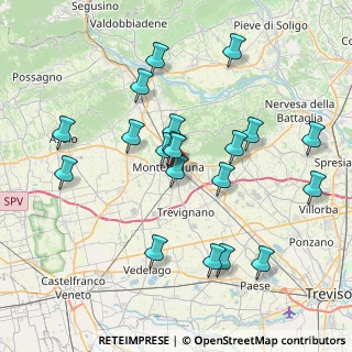 Mappa Via delle Ginestre, 31044 Montebelluna TV, Italia (7.595)