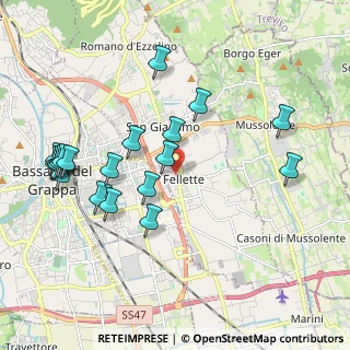 Mappa Via Benacchio, 36060 Romano D'ezzelino VI, Italia (2.17)