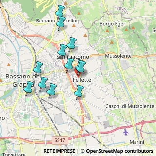 Mappa Via Benacchio, 36060 Romano D'ezzelino VI, Italia (1.72083)