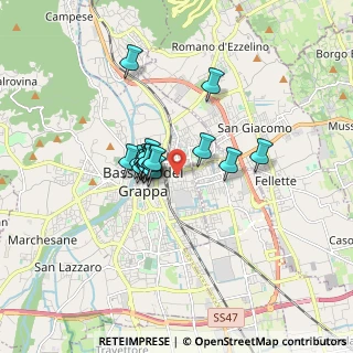 Mappa Via Favero, 36061 Bassano del Grappa VI, Italia (1.06737)