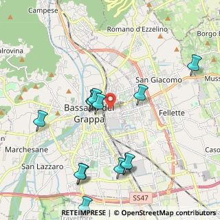 Mappa Via Favero, 36061 Bassano del Grappa VI, Italia (2.22692)