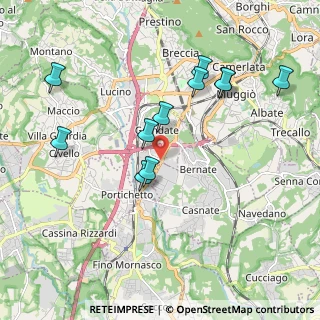Mappa Via Strada Statale dei Giovi, 22070 Grandate CO, Italia (1.94909)