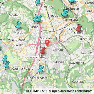 Mappa Via Strada Statale dei Giovi, 22070 Grandate CO, Italia (3.6815)