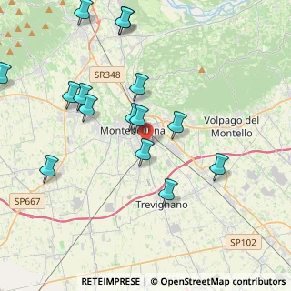 Mappa Via Feratine, 31044 Montebelluna TV, Italia (4.97412)