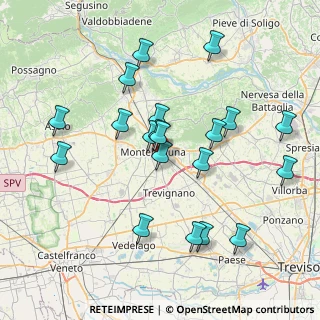 Mappa Via Feratine, 31044 Montebelluna TV, Italia (7.5955)