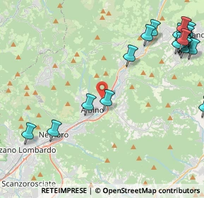 Mappa Via Don Primo Mazzolari, 24021 Albino BG, Italia (5.9655)