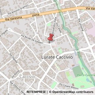 Mappa Via Alcide De Gasperi, 2, 22075 Lurate Caccivio, Como (Lombardia)