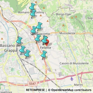 Mappa Via Don Martino Bassani, 36060 Romano D'ezzelino VI, Italia (1.81091)