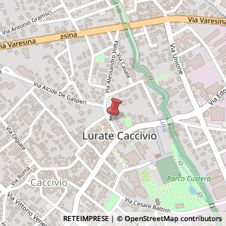 Mappa Via A. Volta, 3, 22075 Lurate Caccivio, Como (Lombardia)