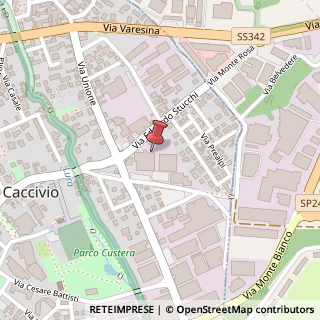 Mappa Via Edoardo Stucchi, 18, 22075 Lurate Caccivio, Como (Lombardia)