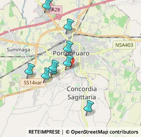 Mappa Via A. Baldissera, 30026 Portogruaro VE, Italia (2.40417)