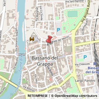 Mappa Via Jacopo Vittorelli, 5, 36061 Bassano del Grappa, Vicenza (Veneto)