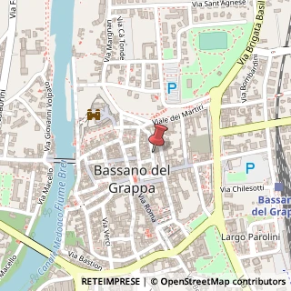 Mappa Via Vendramini, 31, 36061 Bassano del Grappa, Vicenza (Veneto)