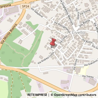 Mappa Via San Martino, 3, 22079 Villa Guardia, Como (Lombardia)