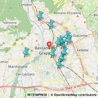 Mappa 36060 Bassano del Grappa VI, Italia (1.5025)