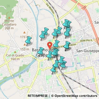 Mappa 36060 Bassano del Grappa VI, Italia (0.721)