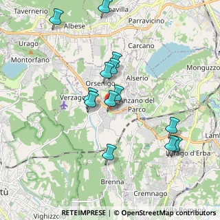 Mappa Alzate Brianza - Via XXV Aprile, 22040 Alzate Brianza CO, Italia (1.82)