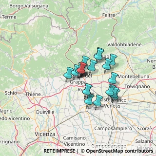Mappa Via Barbieri, 36061 Bassano del Grappa VI, Italia (9.0805)