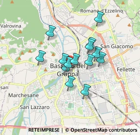 Mappa Via Barbieri, 36061 Bassano del Grappa VI, Italia (1.25214)