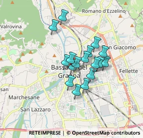 Mappa Via Barbieri, 36061 Bassano del Grappa VI, Italia (1.18353)